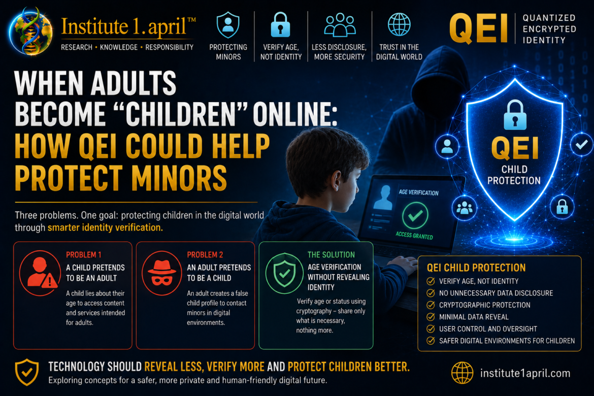 Protecting minors from false online identities with the QEI concept