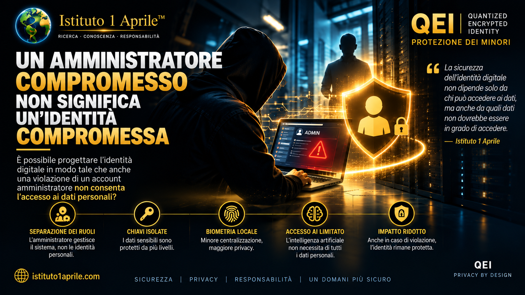 Account amministratore compromesso e identità digitale protetta – QEI, Istituto 1 Aprile