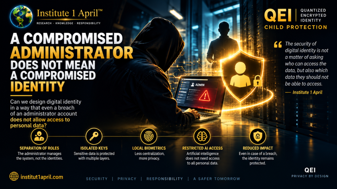 Compromised administrator account and protected digital identity – QEI, Institute 1 April