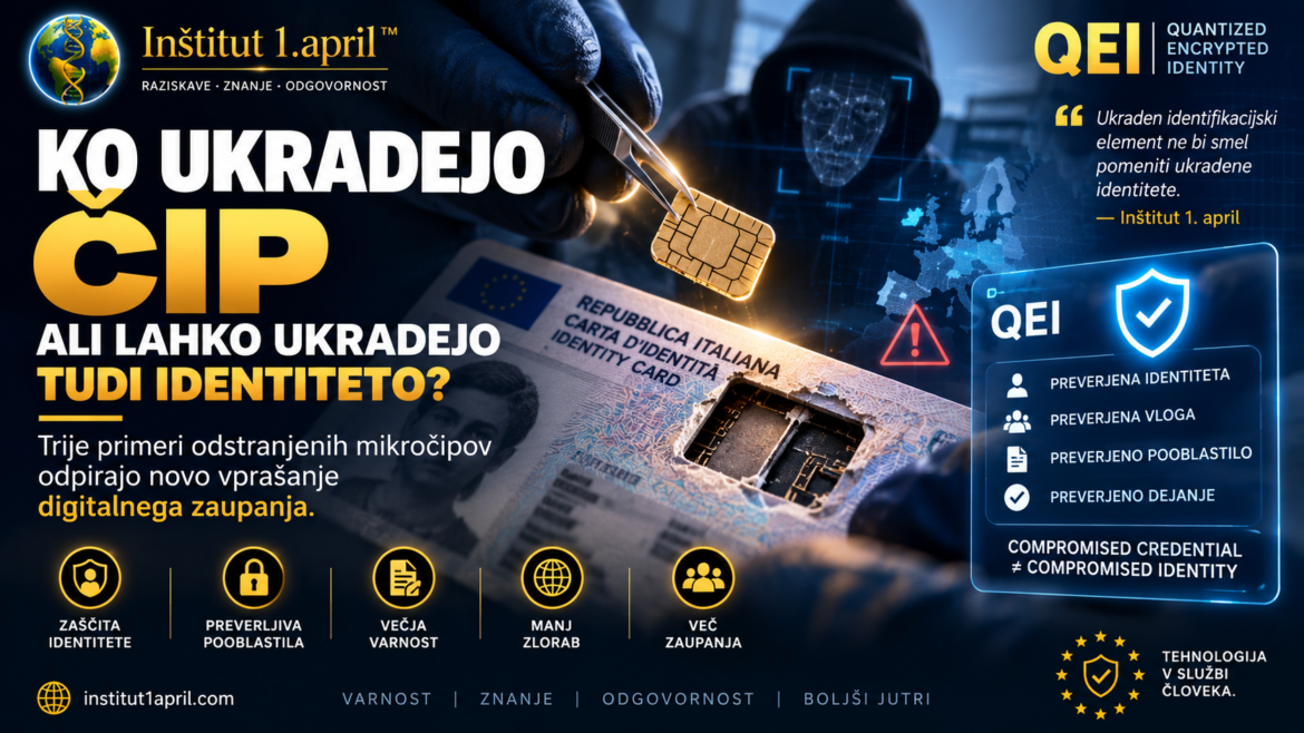 Ko ukradejo čip – ali lahko ukradejo tudi identiteto?